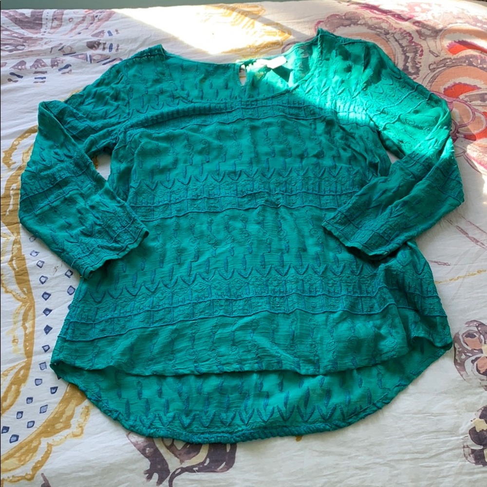 Lucky Brand Embroidered Blouse